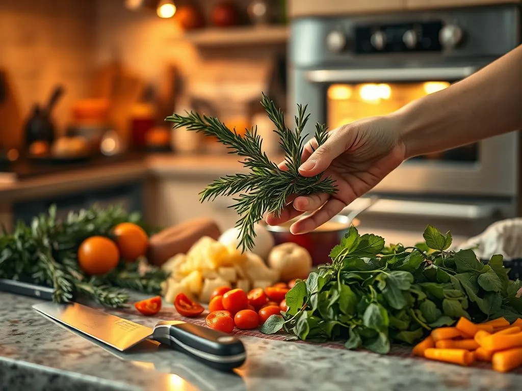 Weihnachtsmenü Vorbereitung