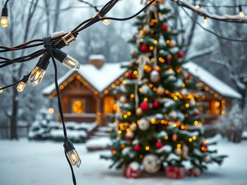 Sicherheit bei Weihnachtsdeko für draußen