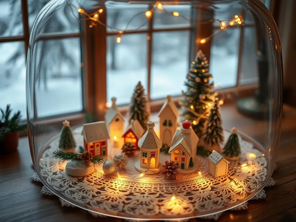 Weihnachtliche Tischdeko im Glas