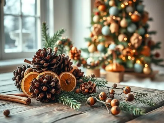 Weihnachtsdeko selber machen Naturmaterialien
