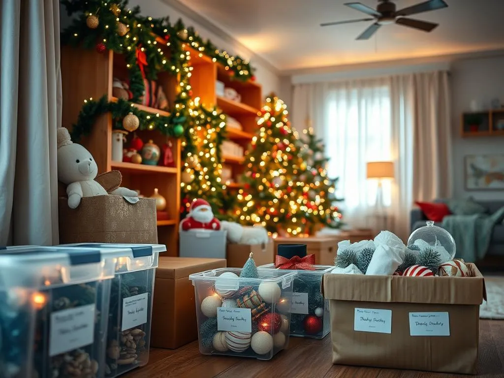 Weihnachtsdekoration organisieren