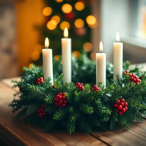 Irischer Adventskranz