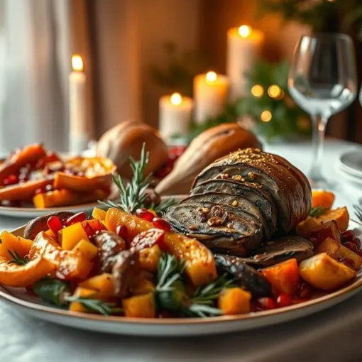 Vegetarisches Weihnachtsessen