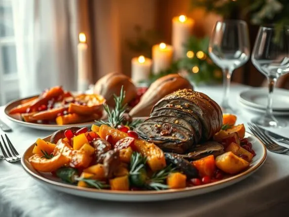 Vegetarisches Weihnachtsessen