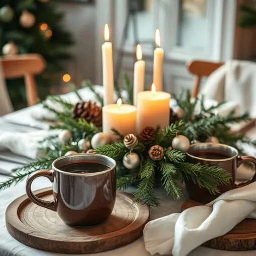 Weihnachtsdeko basteln für den Tisch