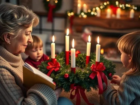 Adventskranz Geschichte zum Vorlesen