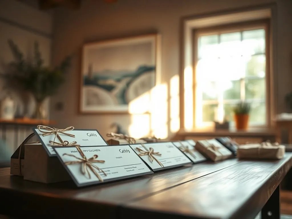 Kreative Gutscheine und Erlebnisse