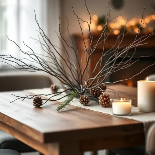 Minimalistische skandinavische Weihnachtsdeko