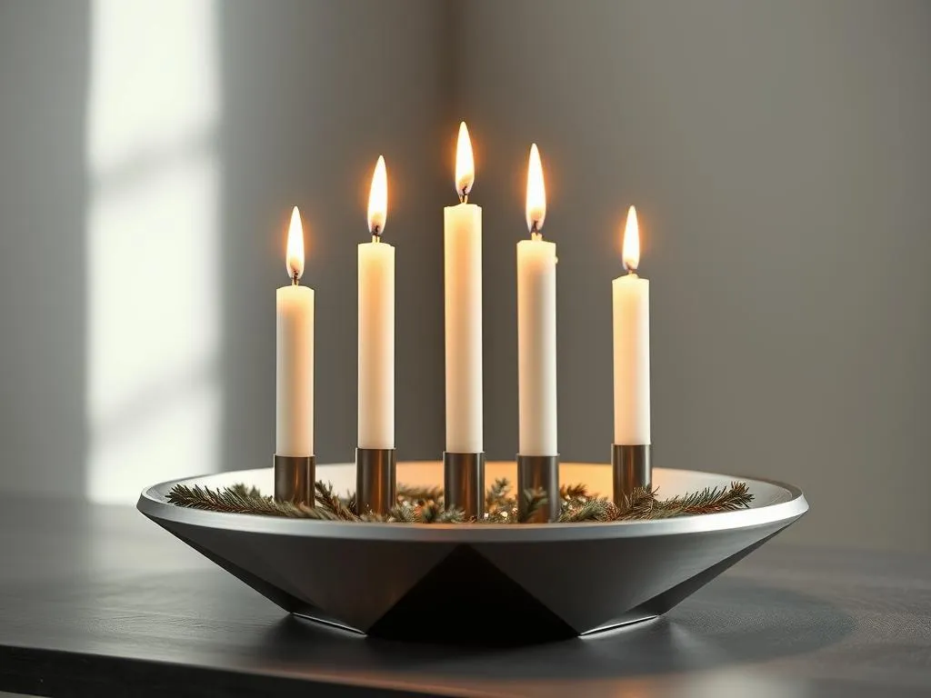 Moderner Adventskranz Design