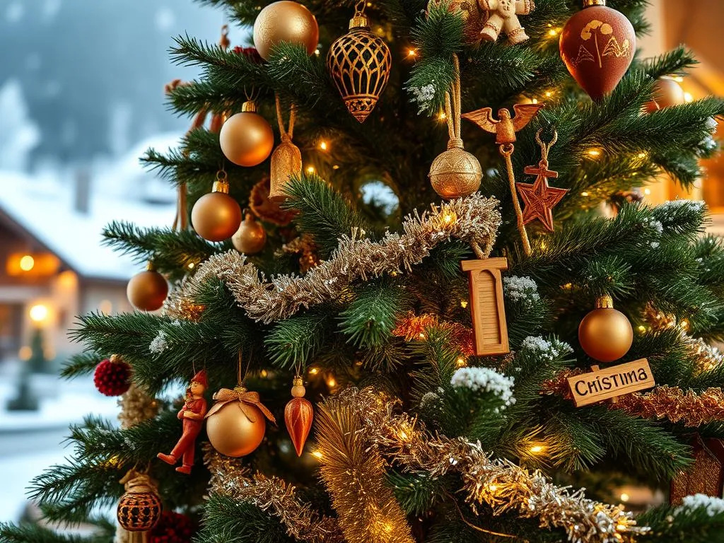 Österreichische Weihnachtsbaum-Dekoration Österreichische Weihnachtsbaum-Dekoration