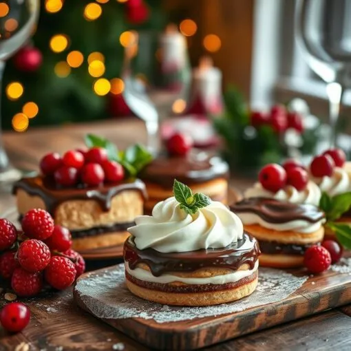 Dreierlei Dessert Weihnachten