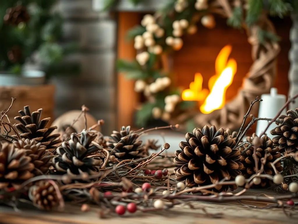 Naturmaterialien Weihnachtsdeko basteln