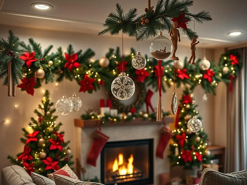 Weihnachtliche Wanddekoration Ideen