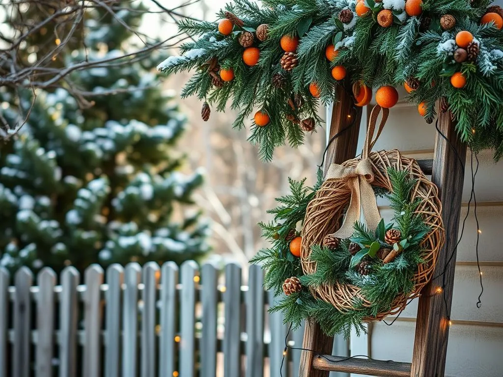 Nachhaltige Weihnachtsdeko außen