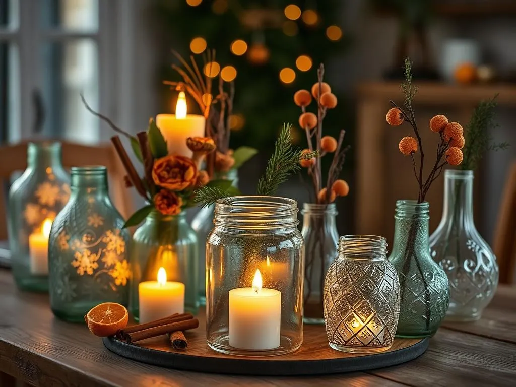 Upcycling Windlichter Weihnachtsdeko Upcycling Windlichter Weihnachtsdeko