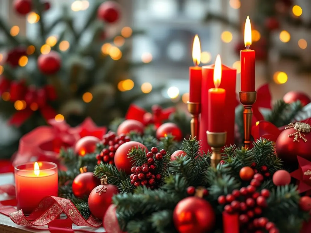 Weihnachtsdeko Rot Accessoires