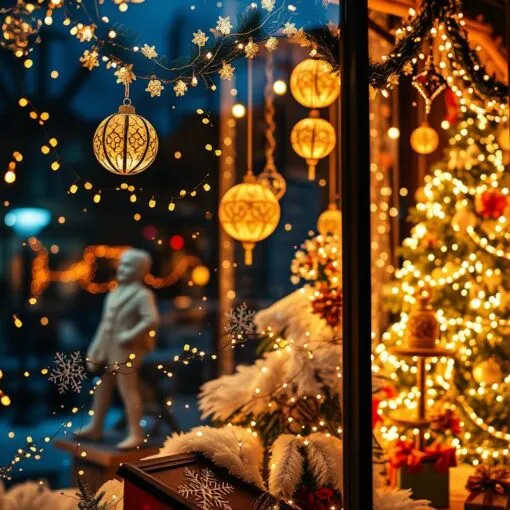 Fensterdeko zu Weihnachten