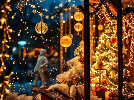 Fensterdeko zu Weihnachten