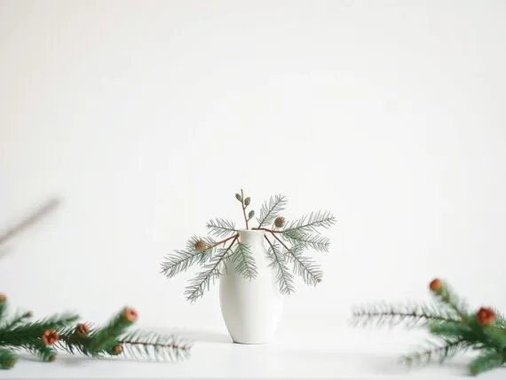 Minimalistische Weihnachtsdeko