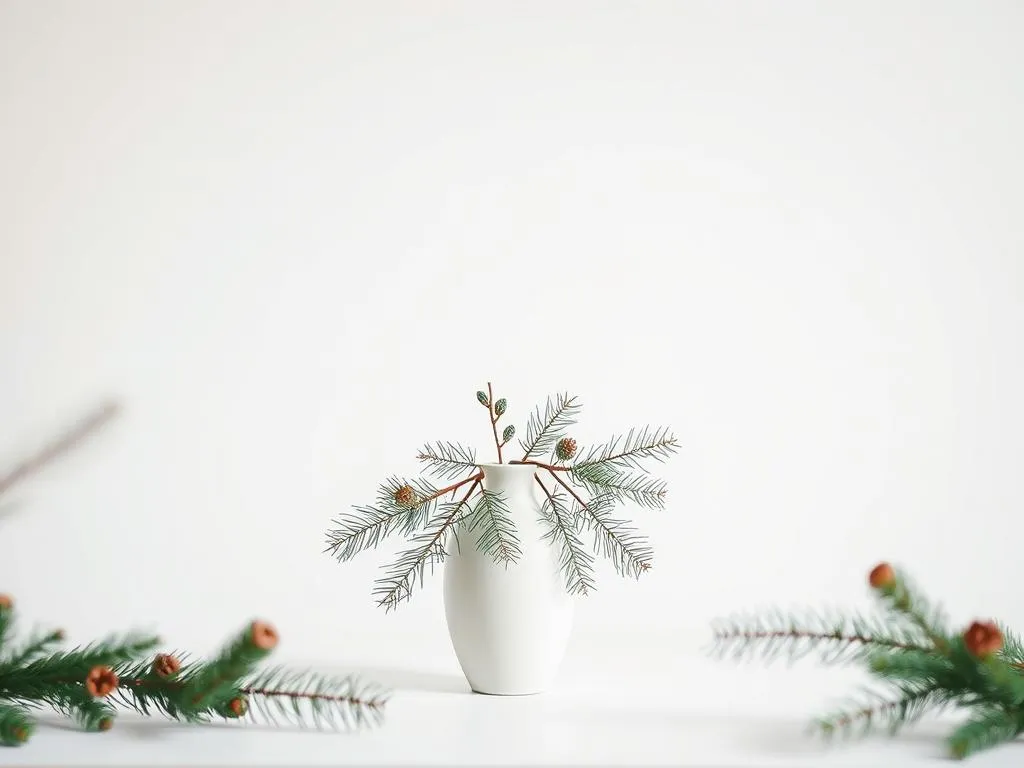 Minimalistische Weihnachtsdeko