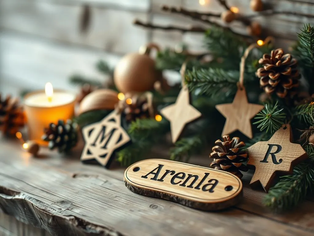 Personalisierte Holzdekoration Ideen
