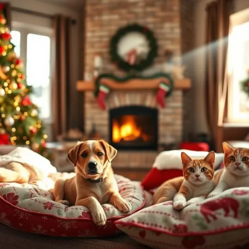 Weihnachten mit Haustieren