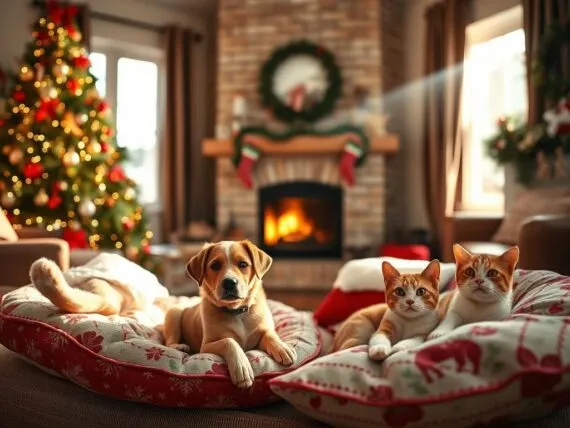 Weihnachten mit Haustieren