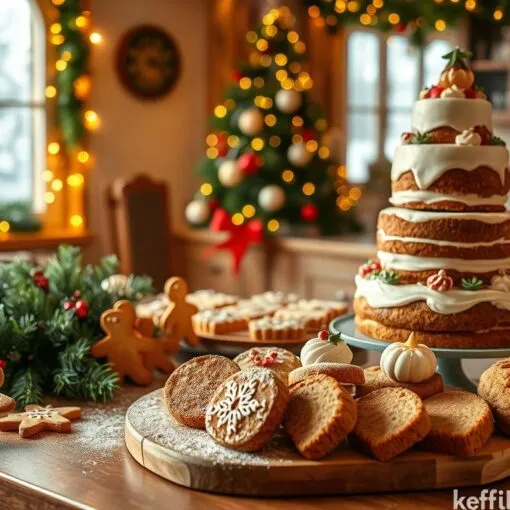 Weihnachtliche Kuchenidee