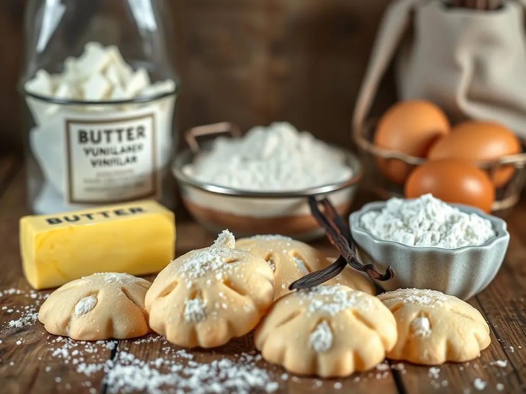 Zutaten für Vanillekipferl Zutaten für Vanillekipferl