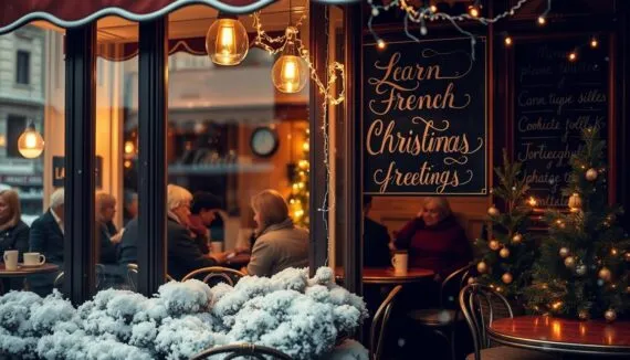 Frohe Weihnachten auf Französisch