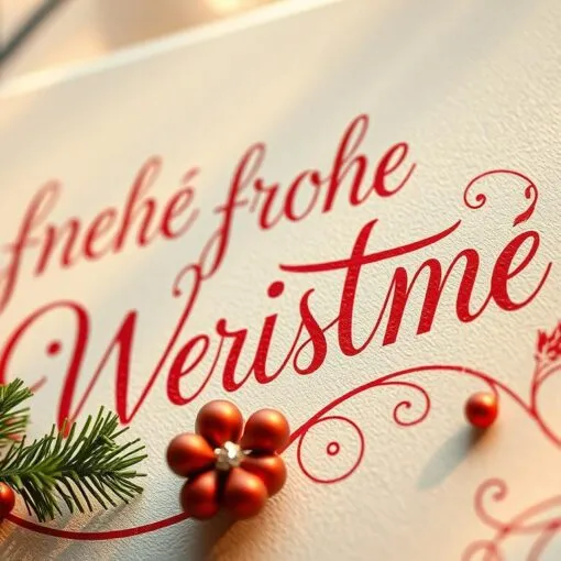 frohe Weihnachten Handlettering