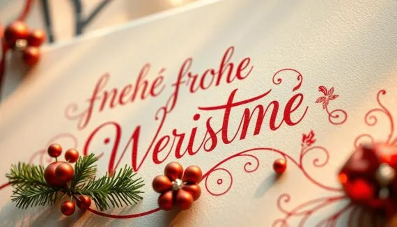 frohe Weihnachten Handlettering