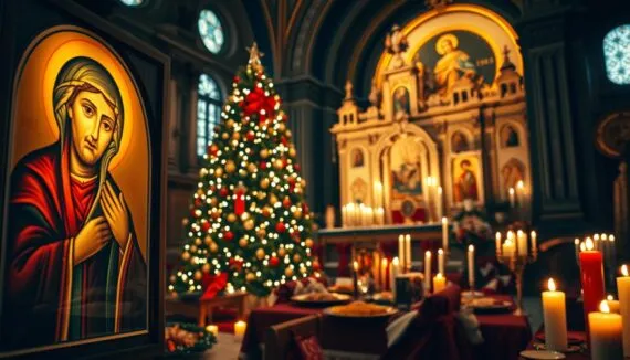 Frohe Weihnachten orthodox