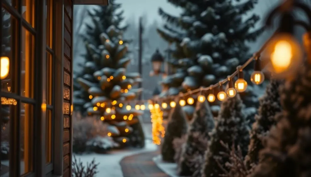 Kombination Innen Außen Beleuchtung