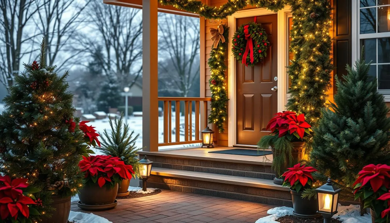 Weihnachtsdeko draußen