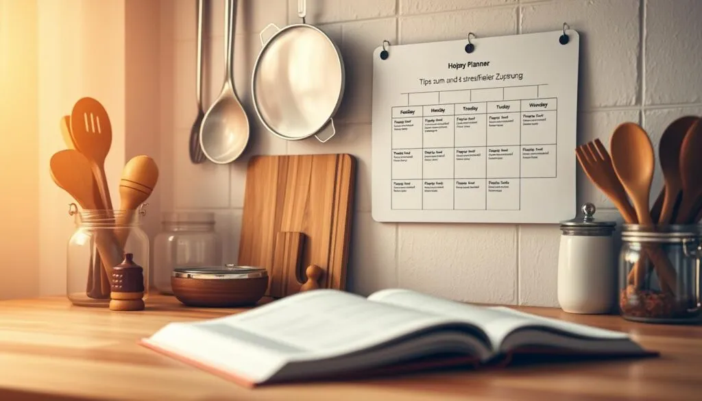 zeitplanung küchenarbeit