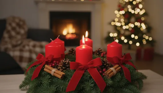 Adventskranz 1. Advent