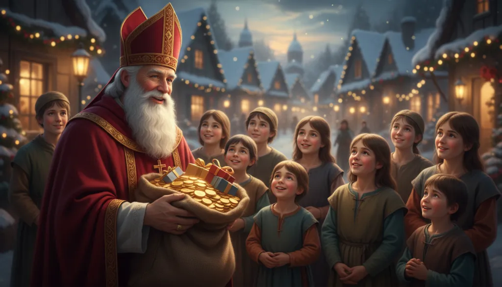 Goldsack-Geschichte des heiligen Nikolaus