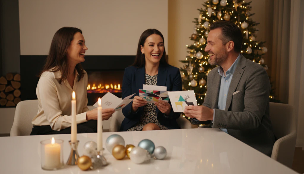 moderne Weihnachtsgrüße