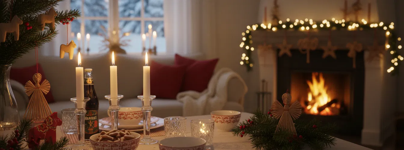 Schwedische Weihnachtsdeko