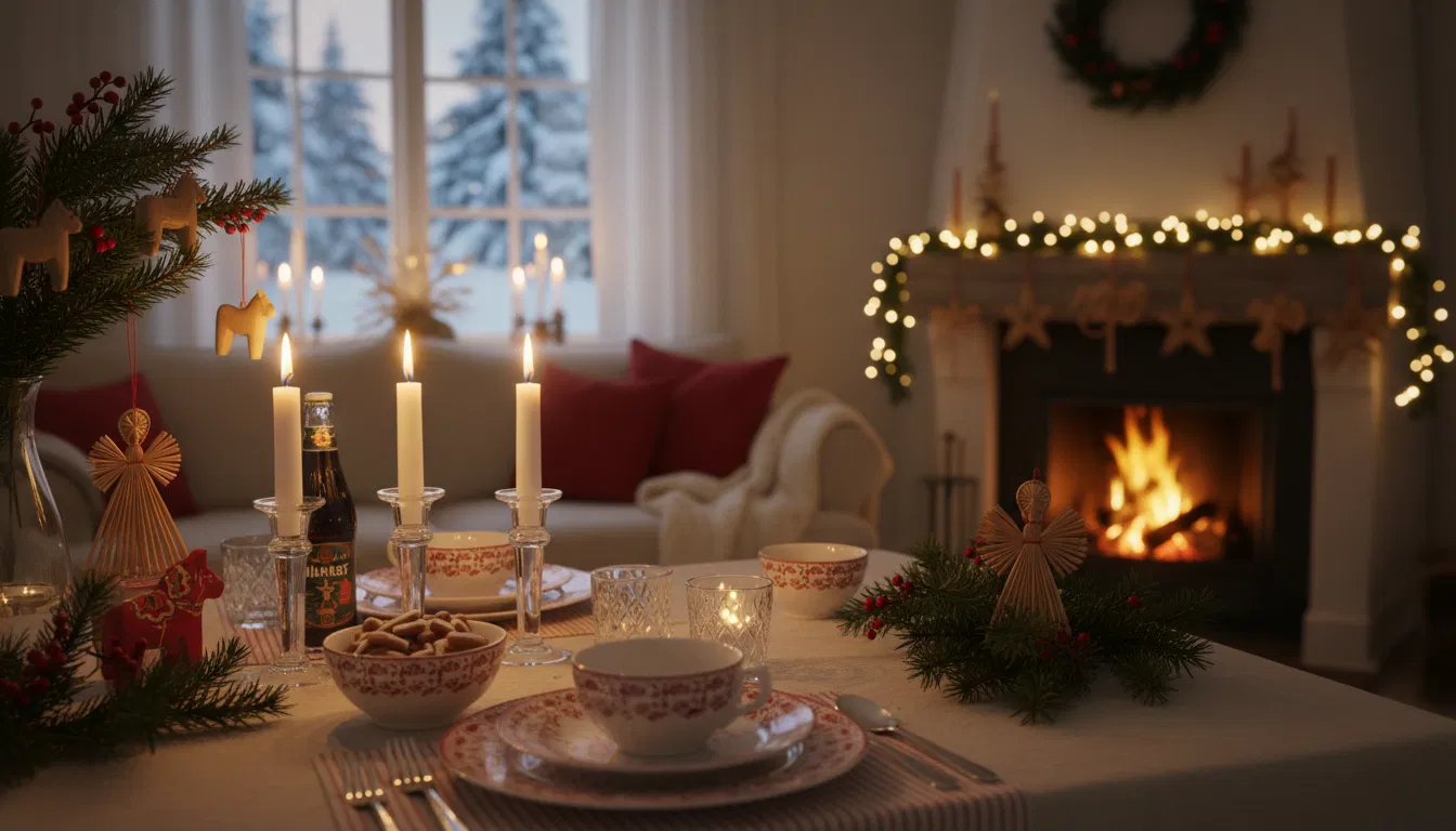 Schwedische Weihnachtsdeko