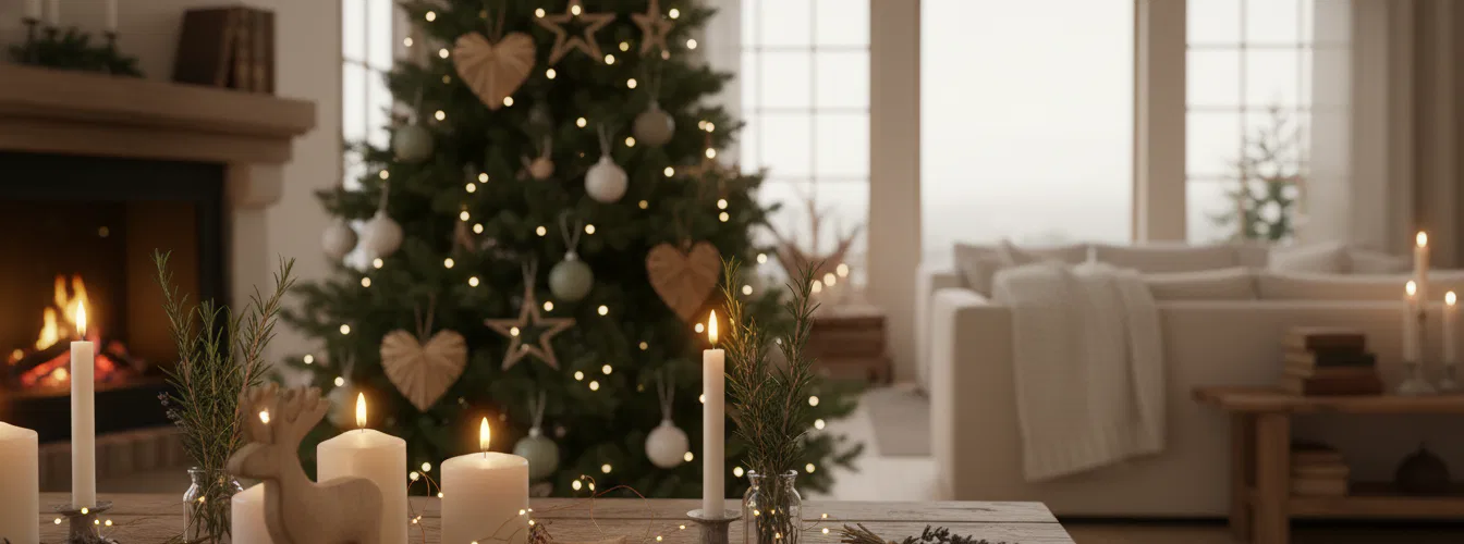 Hygge skandinavische Weihnachtsdeko