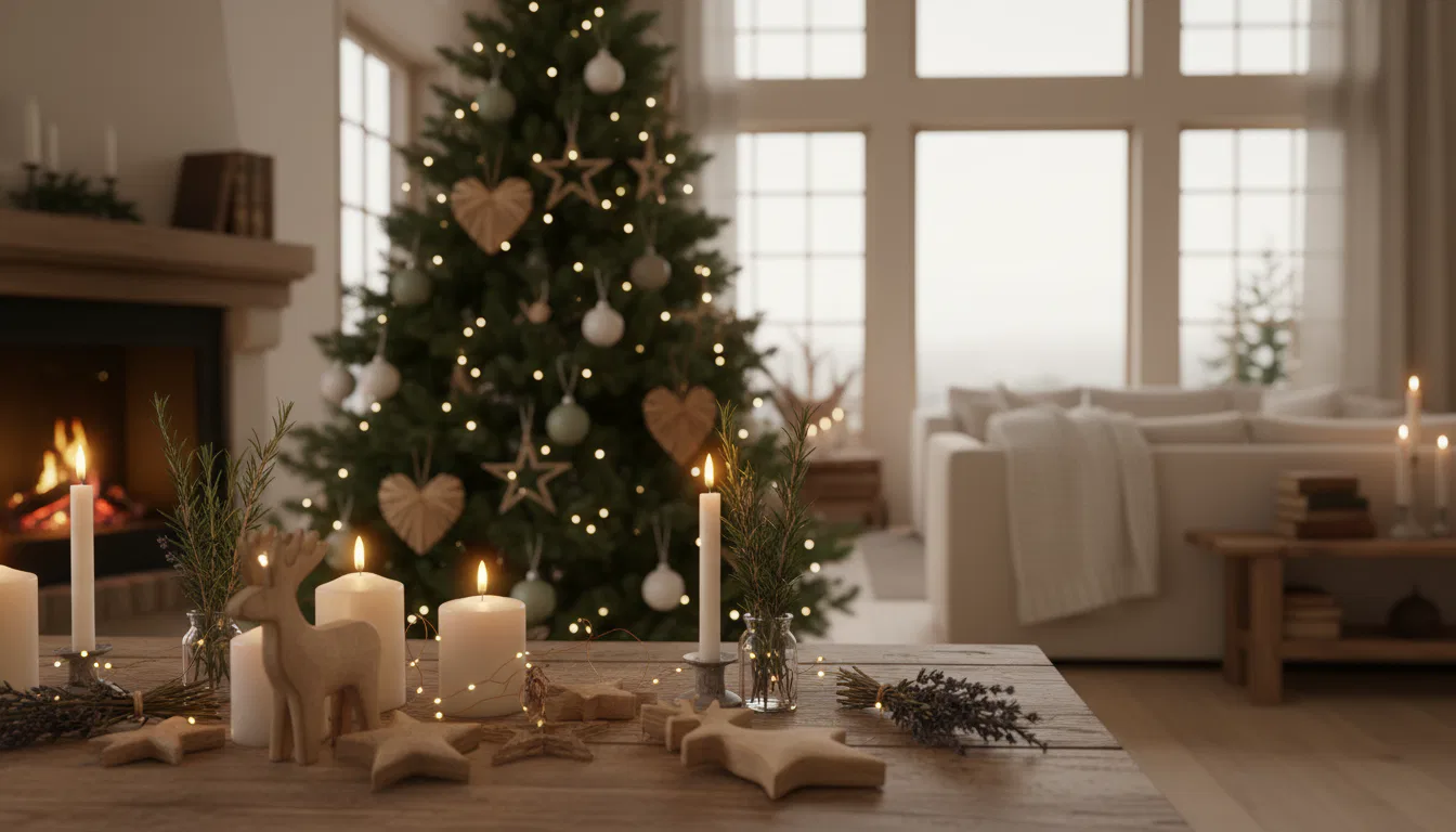 Hygge skandinavische Weihnachtsdeko