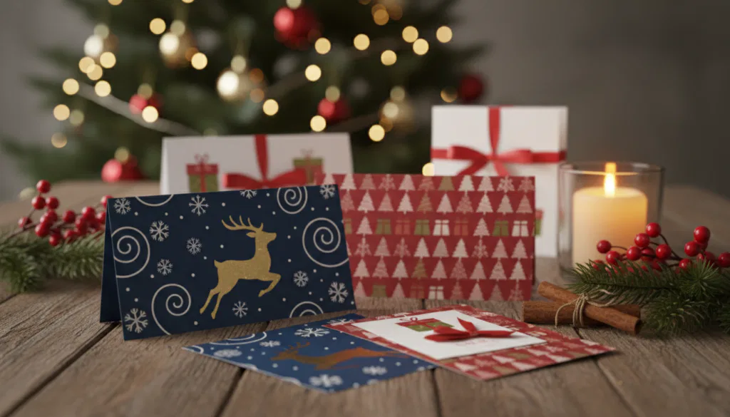 weihnachtliche gestaltungsideen karten