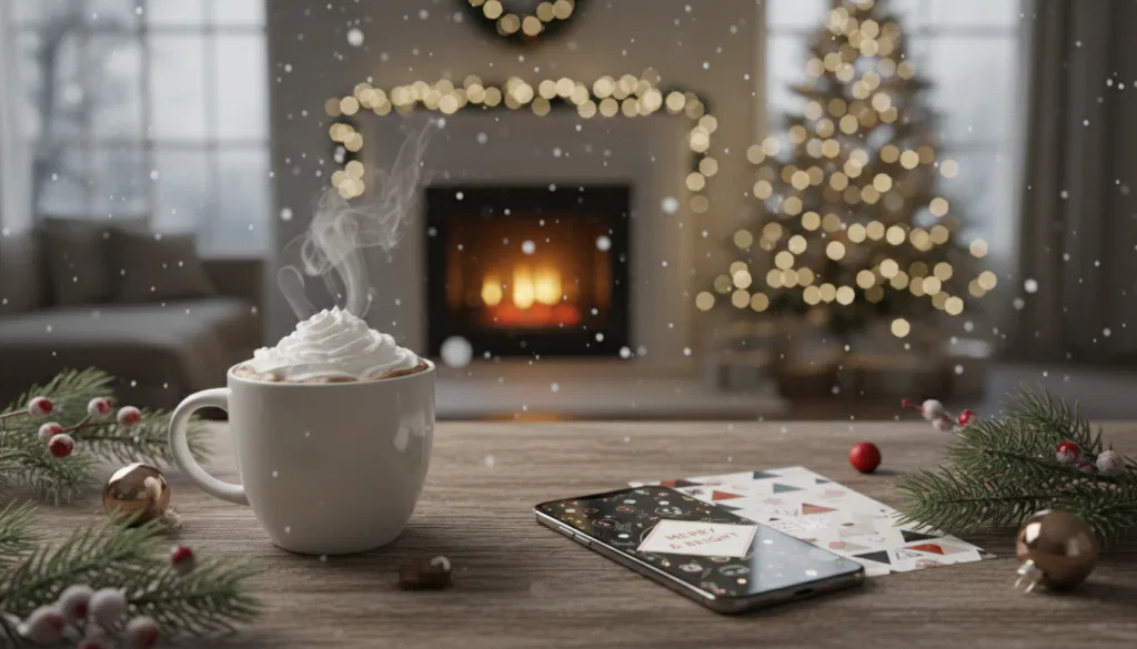 Moderne digitale Weihnachtsgrüße