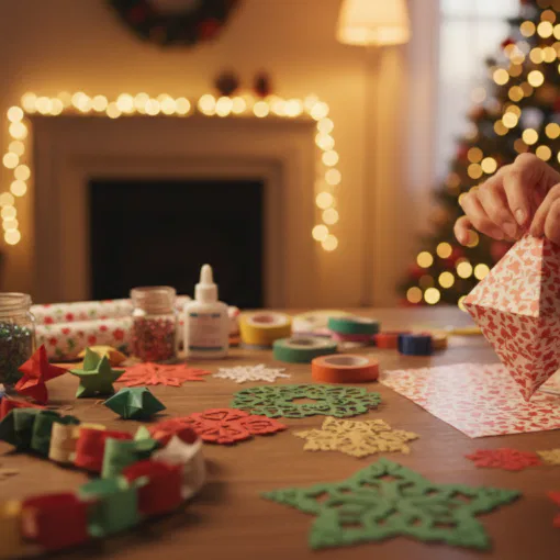 Papier Weihnachtsdeko basteln