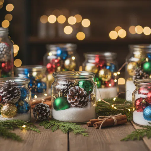 Weihnachtsdeko im Glas selber machen