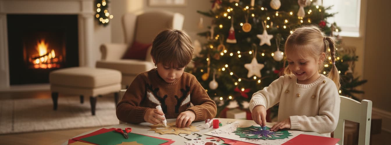 Basteln Weihnachten Kinder einfach