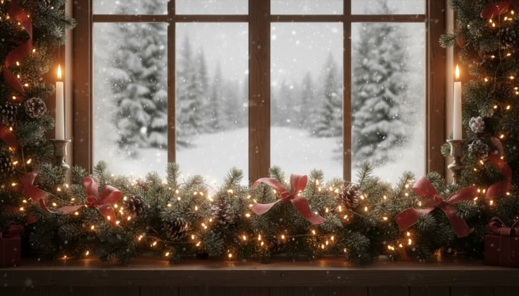 Beleuchtete Dekoration für Fenster Beleuchtete Dekoration für Fenster