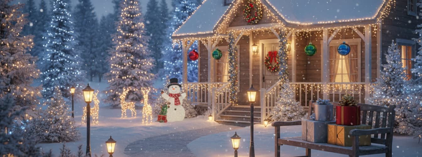 Weihnachtsdeko Außen beleuchtet